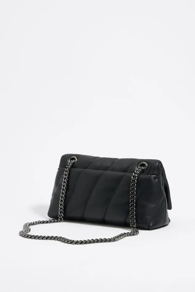 Small Black Leather Crossbody Flap Bag Black Women Bimba Y Lola Crossbody Bags Small Black Leather Crossbody Flap Bag Black Women Bimba Y Lola Crossbody Bags