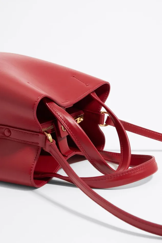 Small Red Leather Chihuahua Bag Red Women Bimba Y Lola Crossbody Bags