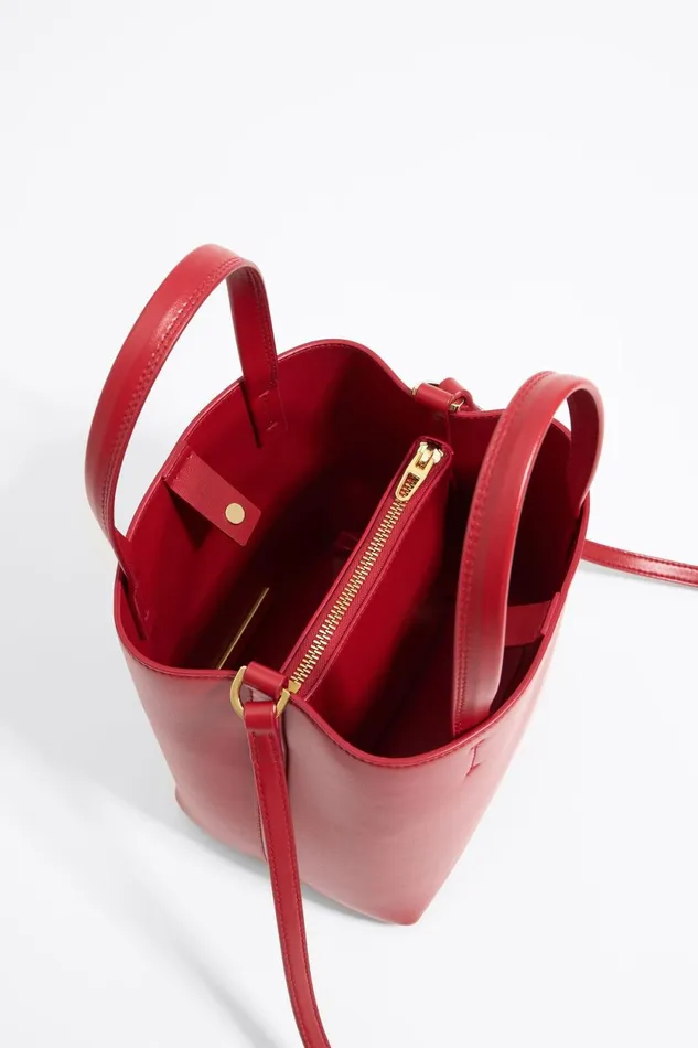 Small Red Leather Chihuahua Bag Red Women Bimba Y Lola Crossbody Bags