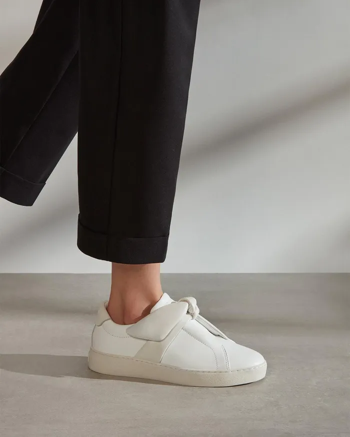 Sneakers Women Alexandre Birman Asymmetric Clarita Sneaker White Luxury White Sneakers For Casual Outfits 8211 Italian Made Shoes White