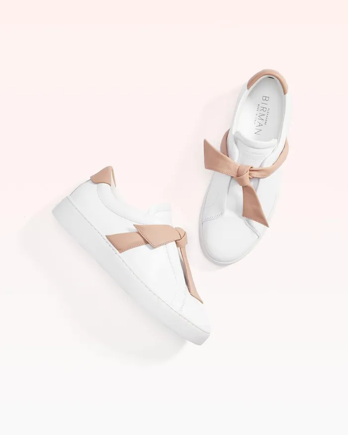 Sneakers Women Alexandre Birman Clarita Sneaker Suede Beige Luxury Sneakers For Casual Outfits 8211 Italian Made Shoes Nude