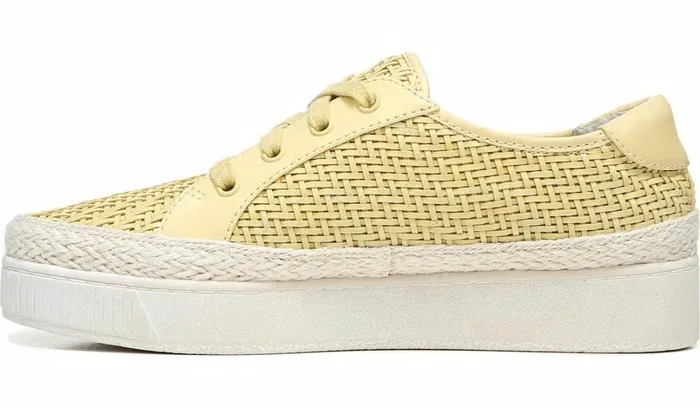 Sneakers Women Franco Sarto Franco Hyria Platform Sneaker Yellow Woven Leather
