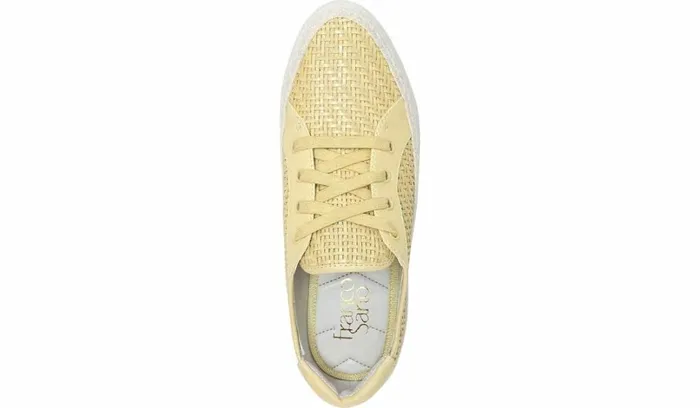 Sneakers Women Franco Sarto Franco Hyria Platform Sneaker Yellow Woven Leather