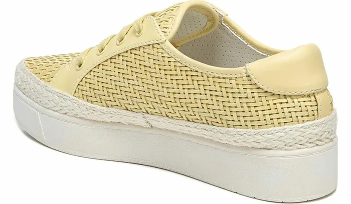 Sneakers Women Franco Sarto Franco Hyria Platform Sneaker Yellow Woven Leather