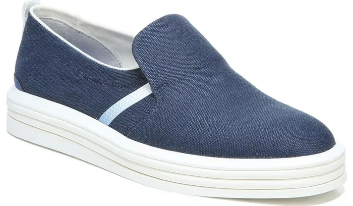 Sneakers Women Franco Sarto Franco Maldives Slip On Sneaker French Navy Leather Sneakers Women Franco Sarto Franco Maldives Slip On Sneaker French Navy Leather