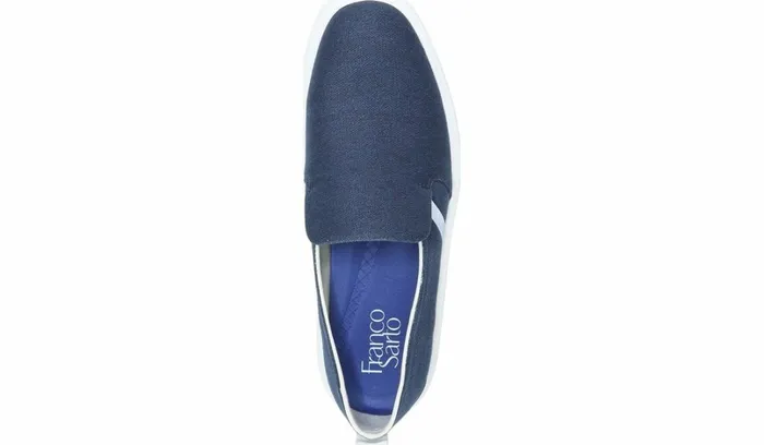 Sneakers Women Franco Sarto Franco Maldives Slip On Sneaker French Navy Leather