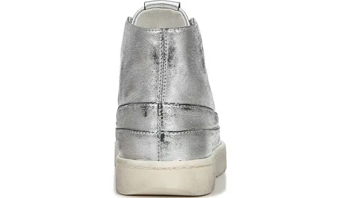 Sneakers Women Franco Sarto Franco Pryce Mid Top Sneaker Silver Leather
