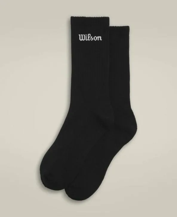 Socks Men Wilson U Crew Logo Sock Black
