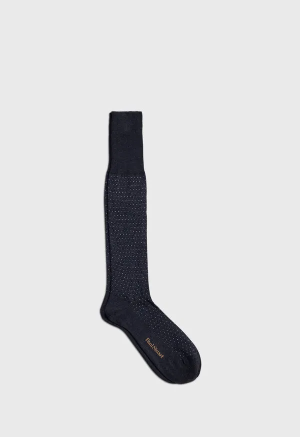Socks Paulstuart Mens Pindot Dress Sock Black
