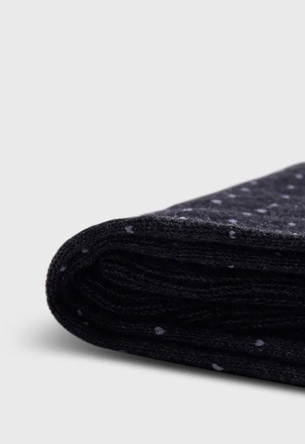 Socks Paulstuart Mens Pindot Dress Sock Black Socks Paulstuart Mens Pindot Dress Sock Black