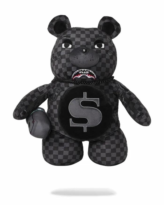 SPRAYGROUND 039WHAT THE BEEP039 SHARK MONEYBEAR TEDDYBEAR BACKPACK Bags