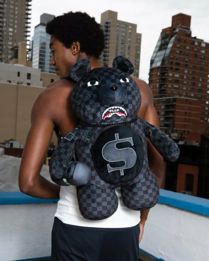 SPRAYGROUND 039WHAT THE BEEP039 SHARK MONEYBEAR TEDDYBEAR BACKPACK Bags