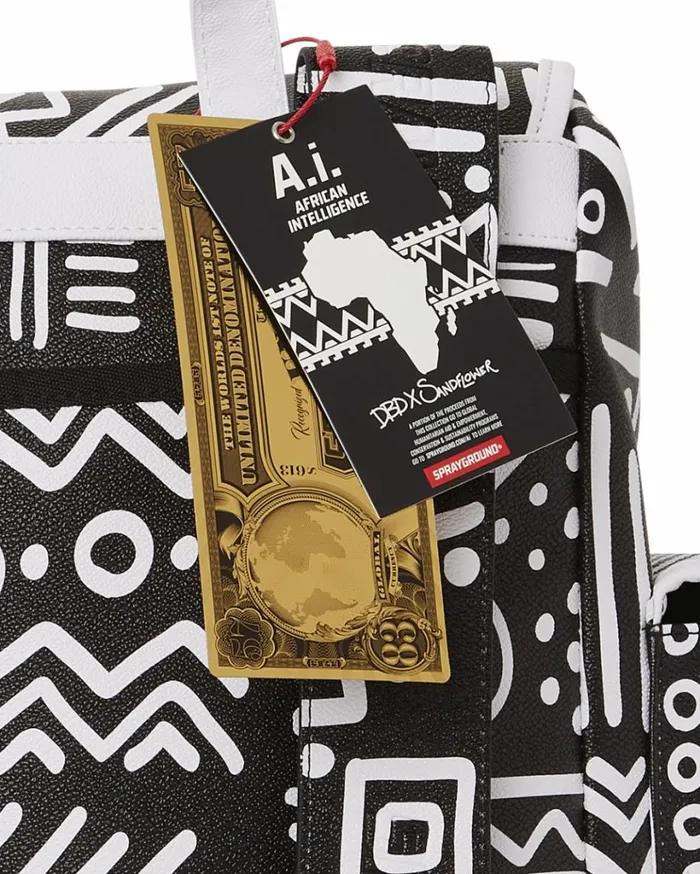 SPRAYGROUND AI8 AFRICAN INTELLIGENCE 8211 ORIGIN STORY MONTE CARLO Bags