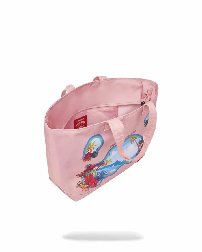 SPRAYGROUND BORA BORA SHARK ISLAND VILLA BEACH TOTE Bags