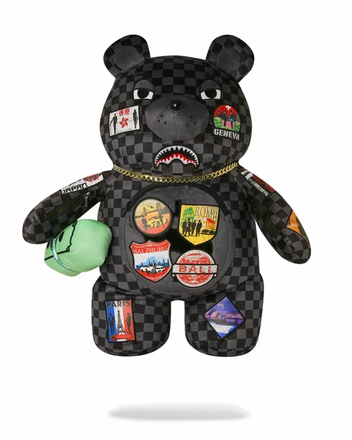 SPRAYGROUND GLOBAL MOGUL UNLIMITED MILES MONEYBEAR TEDDYBEAR BACKPACK Bags