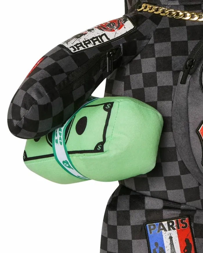 SPRAYGROUND GLOBAL MOGUL UNLIMITED MILES MONEYBEAR TEDDYBEAR BACKPACK Bags