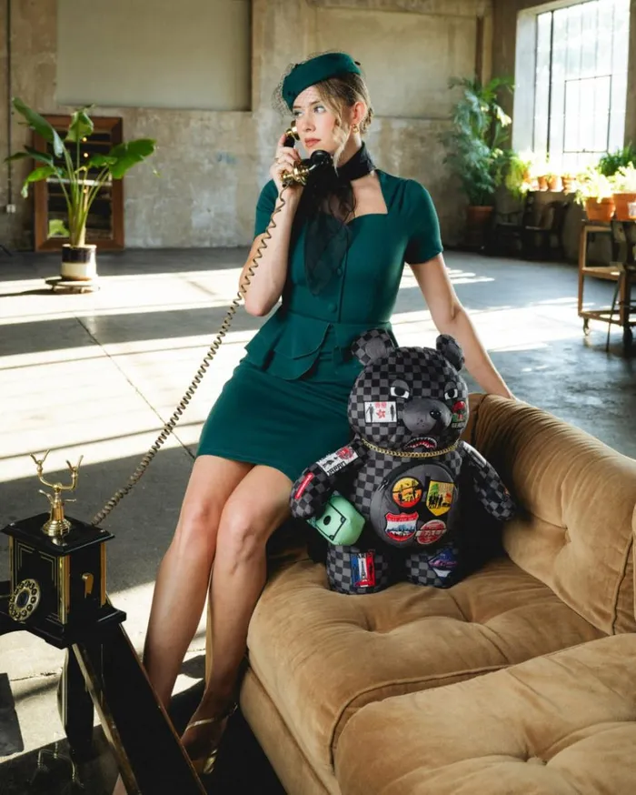 SPRAYGROUND GLOBAL MOGUL UNLIMITED MILES MONEYBEAR TEDDYBEAR BACKPACK Bags