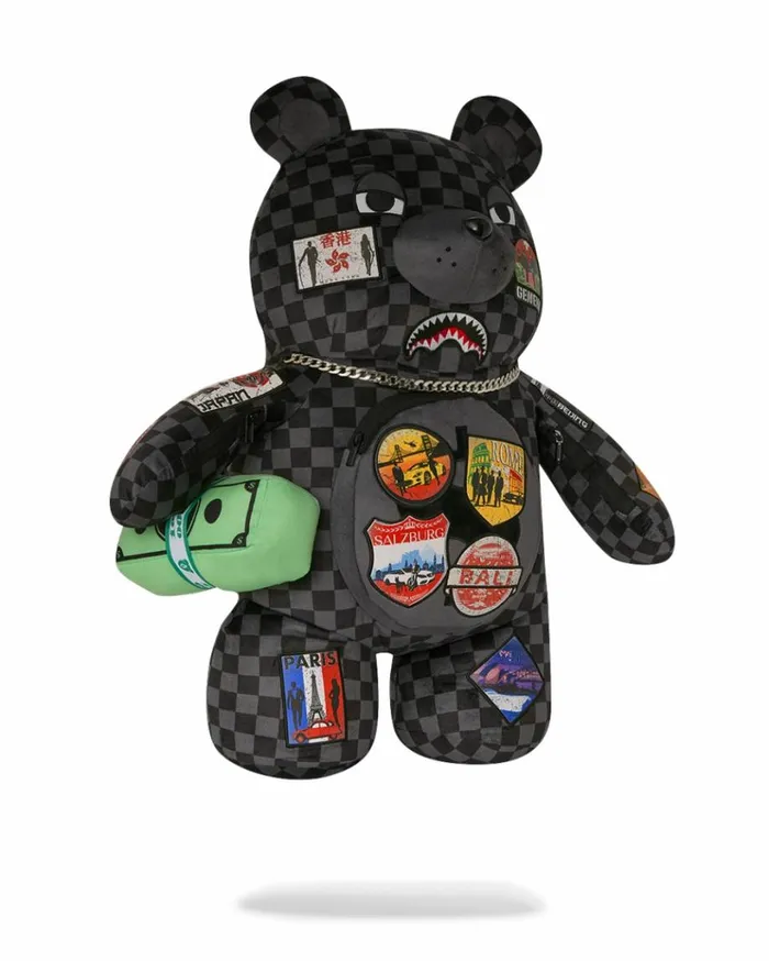 SPRAYGROUND GLOBAL MOGUL UNLIMITED MILES MONEYBEAR TEDDYBEAR BACKPACK Bags