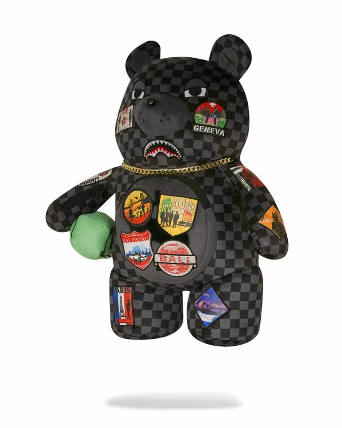 SPRAYGROUND GLOBAL MOGUL UNLIMITED MILES MONEYBEAR TEDDYBEAR BACKPACK Bags