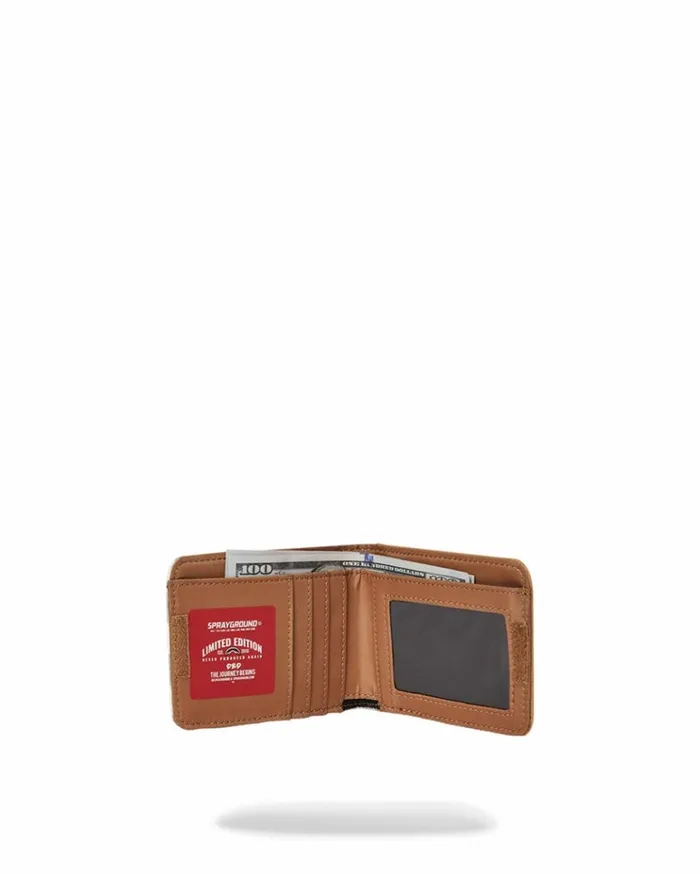 SPRAYGROUND HENNY LATTE ELASTIC BIFOLD WALLET Bags