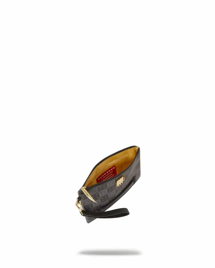 SPRAYGROUND OBSIDIAN STUNNER Ai6 SANDFLOWER COLLAB CROSSOVER CLUTCH Bags