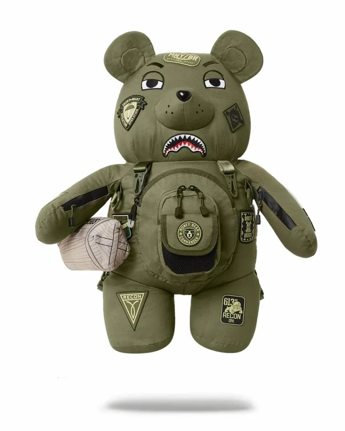 SPRAYGROUND SPECIAL OPS FULL THROTTLE MONEYBEAR TEDDYBEAR BACKPACK Bags