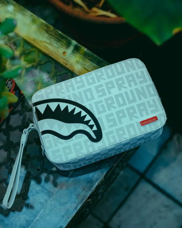 SPRAYGROUND SPLIT THE CHECK PEARL TOILETRY BAG Bags