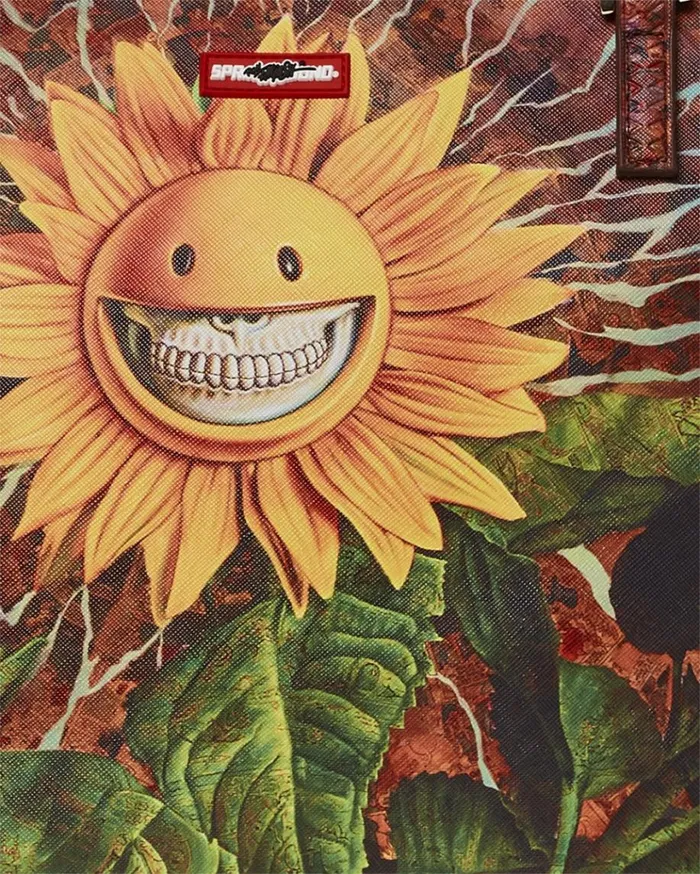 SPRAYGROUND SUNFLOWER GRIN RON ENGLISH COLLAB TOTE Bags