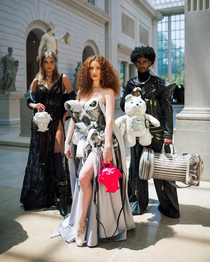 SPRAYGROUND THE MET CANOVA MEDUSA HANDBAG PINK Bags