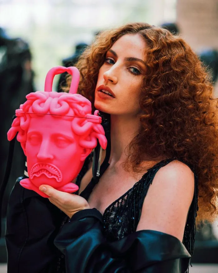 SPRAYGROUND THE MET CANOVA MEDUSA HANDBAG PINK Bags