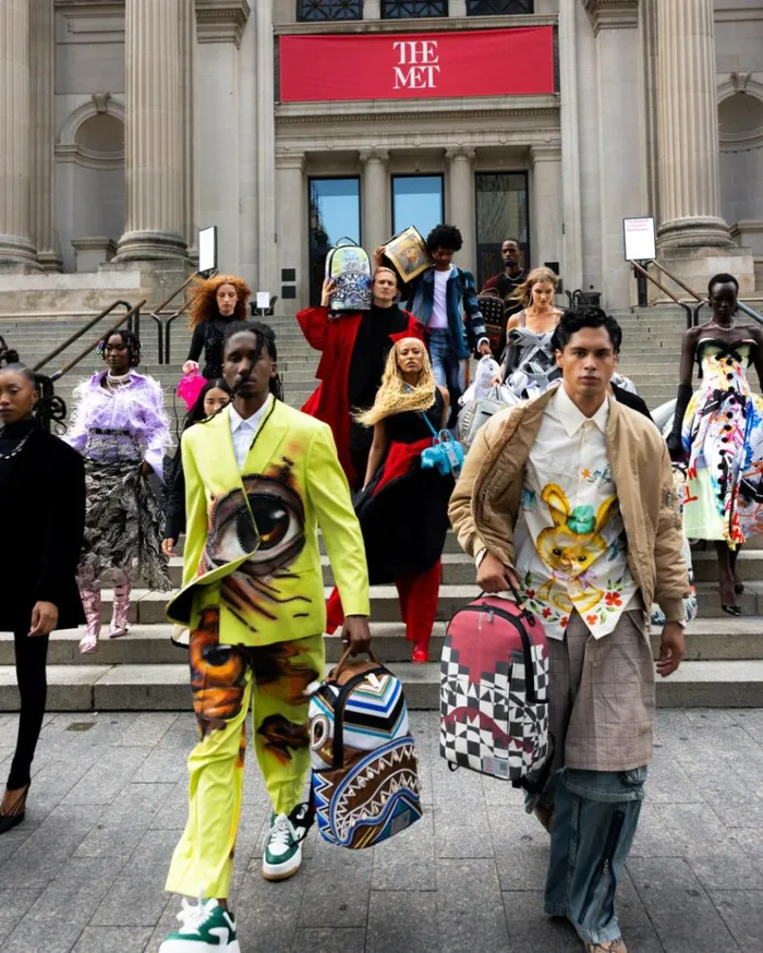 SPRAYGROUND THE MET KUBA KINGDOM HEADDRESS BACKPACK Bags