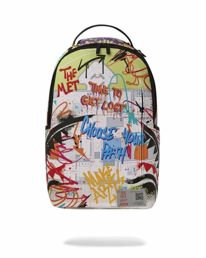 SPRAYGROUND THE MET MAP CHOOSE YOUR PATH BACKPACK Bags