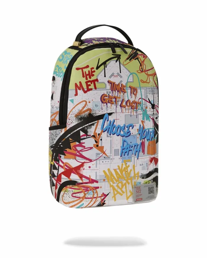 SPRAYGROUND THE MET MAP CHOOSE YOUR PATH BACKPACK Bags