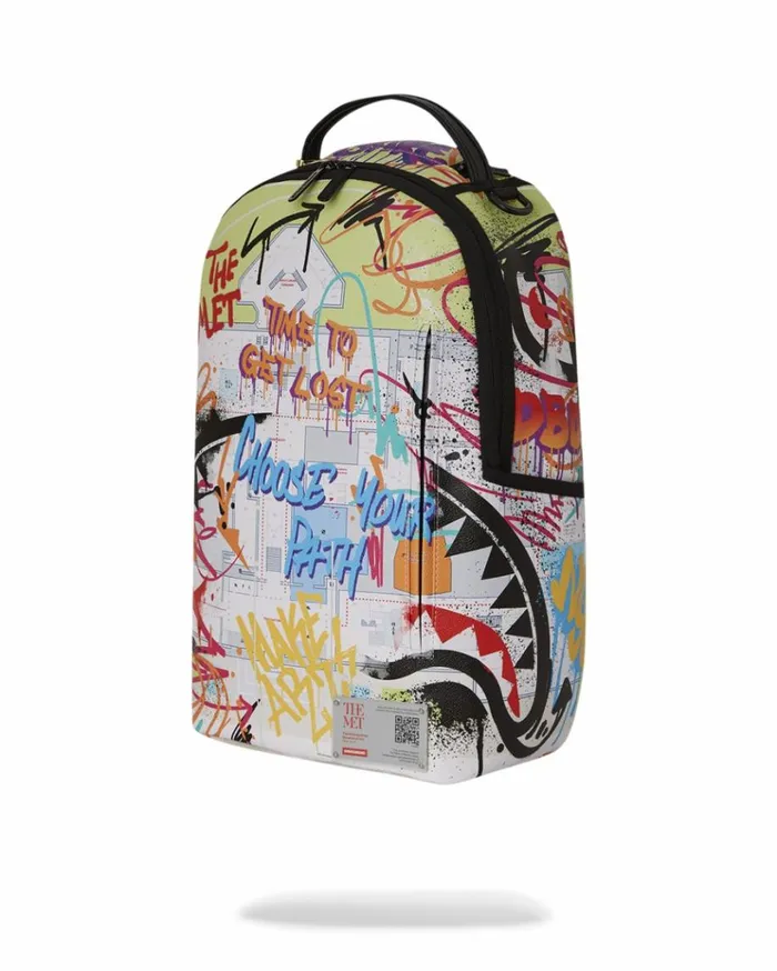 SPRAYGROUND THE MET MAP CHOOSE YOUR PATH BACKPACK Bags