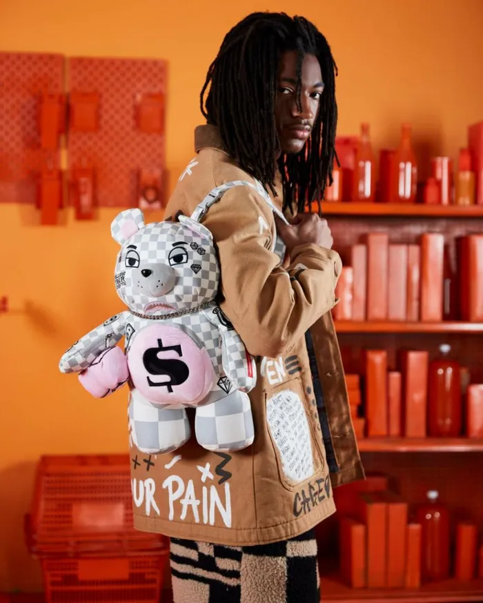 SPRAYGROUND XTC LA PALAIS MEDIUM MONEYBEAR TEDDYBEAR BACKPACK Bags