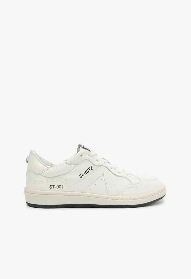 St001 Leather Sneaker White Women Schutz Shoes Sneakers