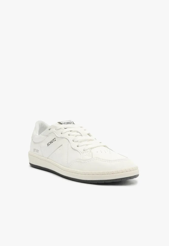 St001 Leather Sneaker White Women Schutz Shoes Sneakers