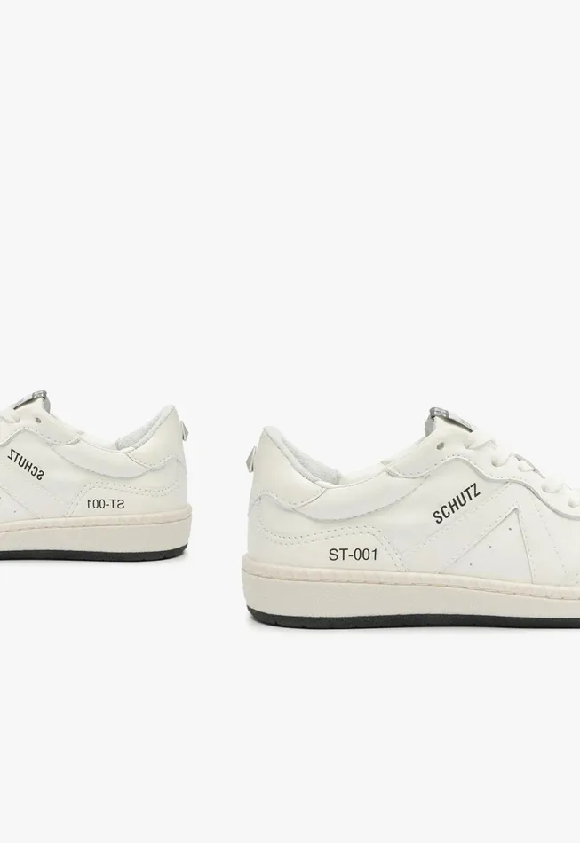 St001 Leather Sneaker White Women Schutz Shoes Sneakers