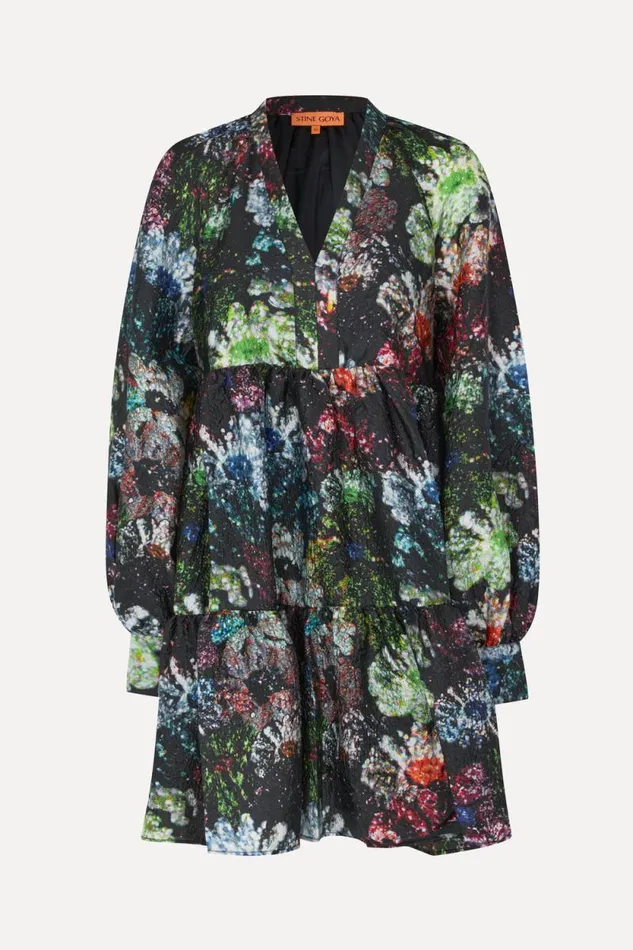 Stine Goya Dresses Jasmine Dress 8211 Glitter Bloom 8211 Women