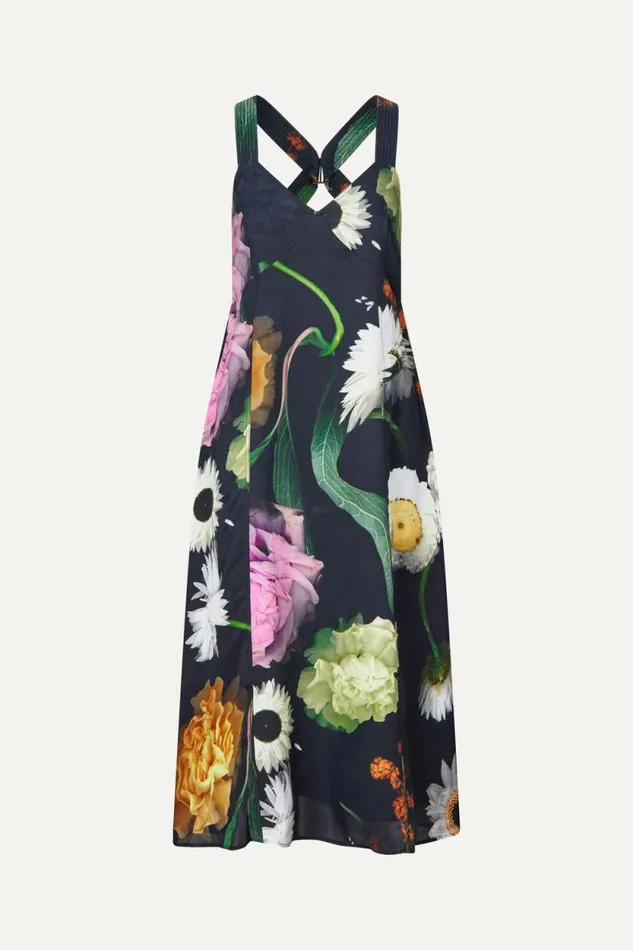 Stine Goya Dresses SGJodie Dress 8211 Scanned Foliage 8211 Women