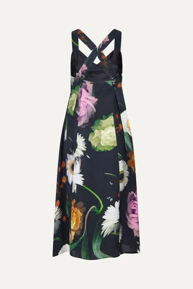 Stine Goya Dresses SGJodie Dress 8211 Scanned Foliage 8211 Women