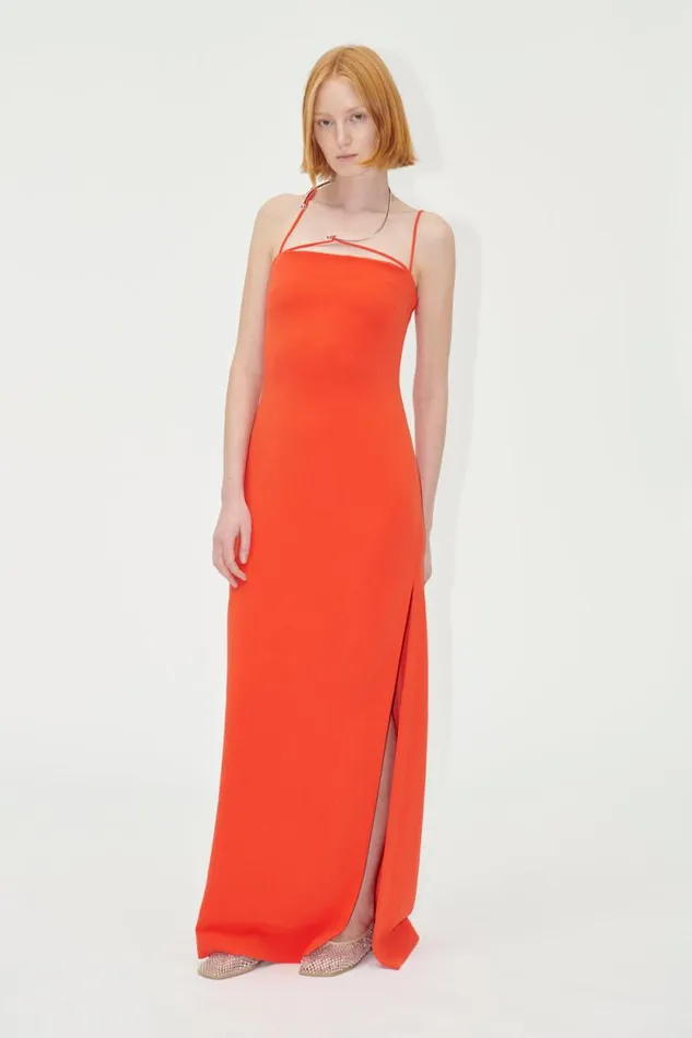 Stine Goya Dresses SGSofie Dress 8211 Tangerine Tango 8211 Women