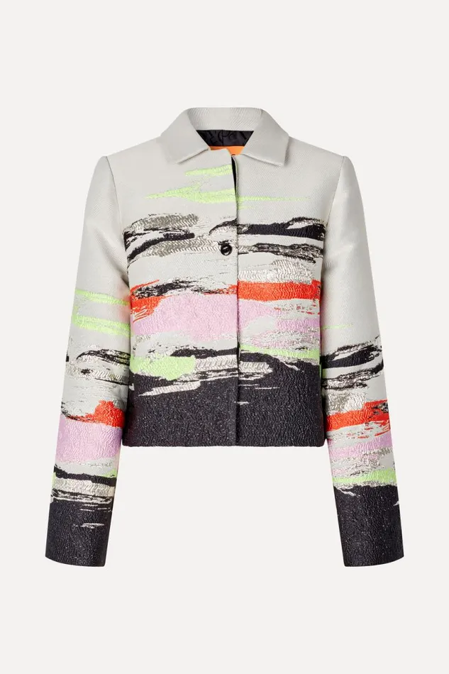 Stine Goya Outerwear SGKiana Jacket 8211 Abstract Strokes 8211 Women