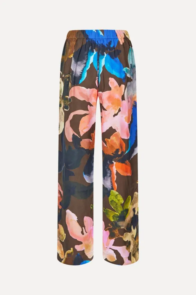 Stine Goya Pants Elasticated Long Pants 8211 Aquarelle Garden 8211 Women