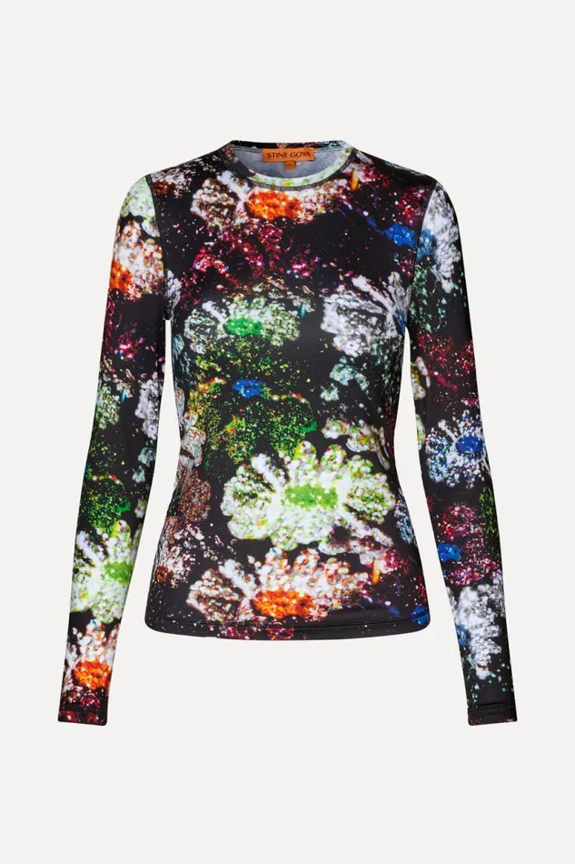 Stine Goya Tops and Shirts Juno Blouse 8211 Glitter Bloom 8211 Women