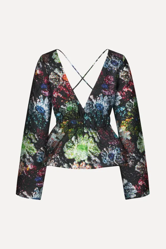 Stine Goya Tops and Shirts Nathalie Blouse 8211 Glitter Bloom 8211 Women