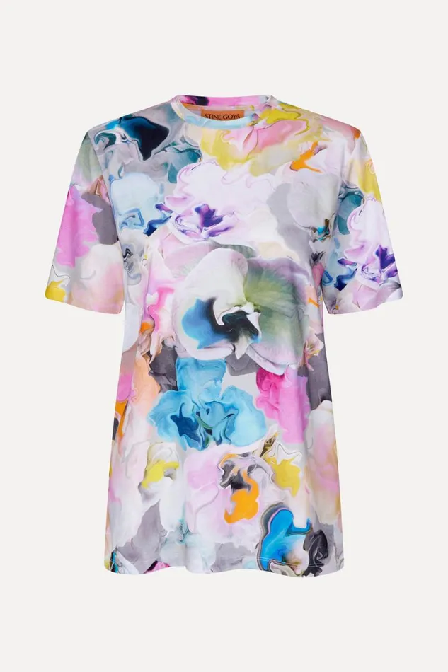 Stine Goya Tops and Shirts SGMargila Tshirt 8211 Liquified Orchid 8211 Women