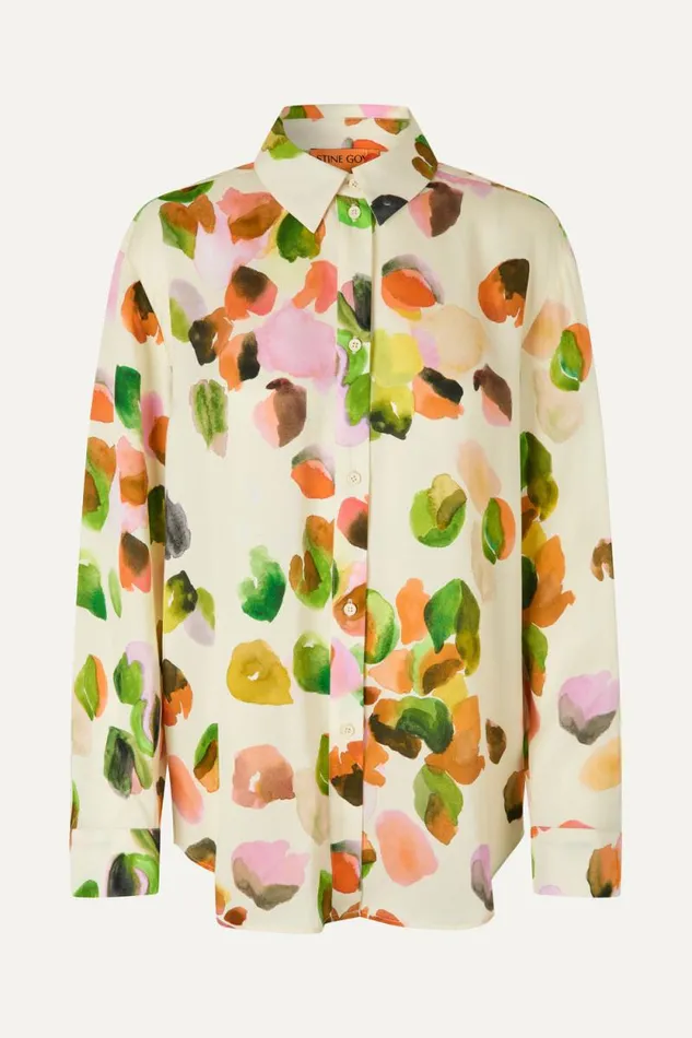 Stine Goya Tops and Shirts SGSophia Shirt 8211 Watercolor Buds 8211 Women