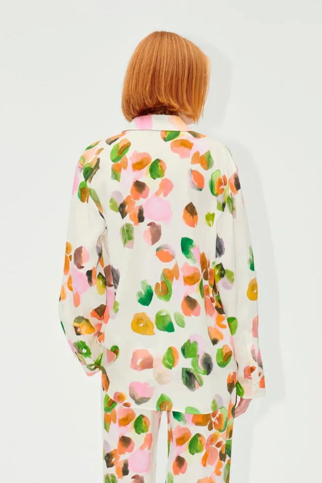 Stine Goya Tops and Shirts SGSophia Shirt 8211 Watercolor Buds 8211 Women
