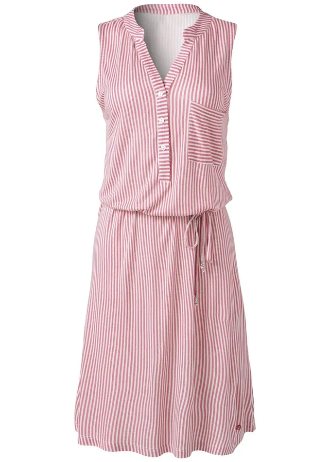 STRIPED CASUAL DRESS Red and White Women VENUS Sundresses